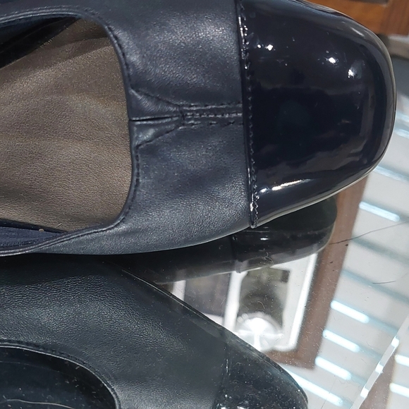 Trotters Women's Shoes Sling back Size 5.5M - Black Modest Leather Heels - Picture 7 of 8